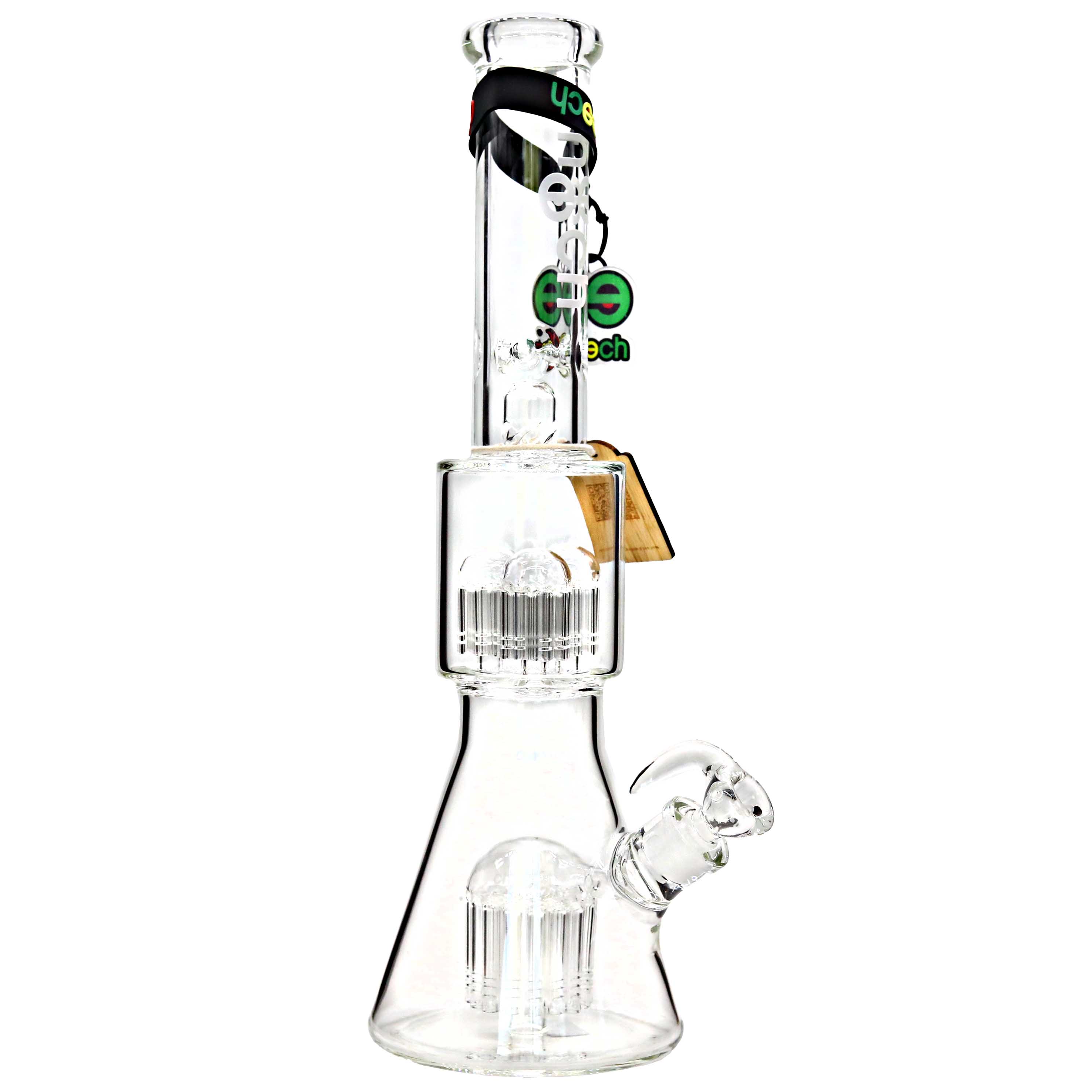 Cheech Clear Color Triple Tree Arm Perc Beaker Waterpipe (CH-217) | 20 inch  product image