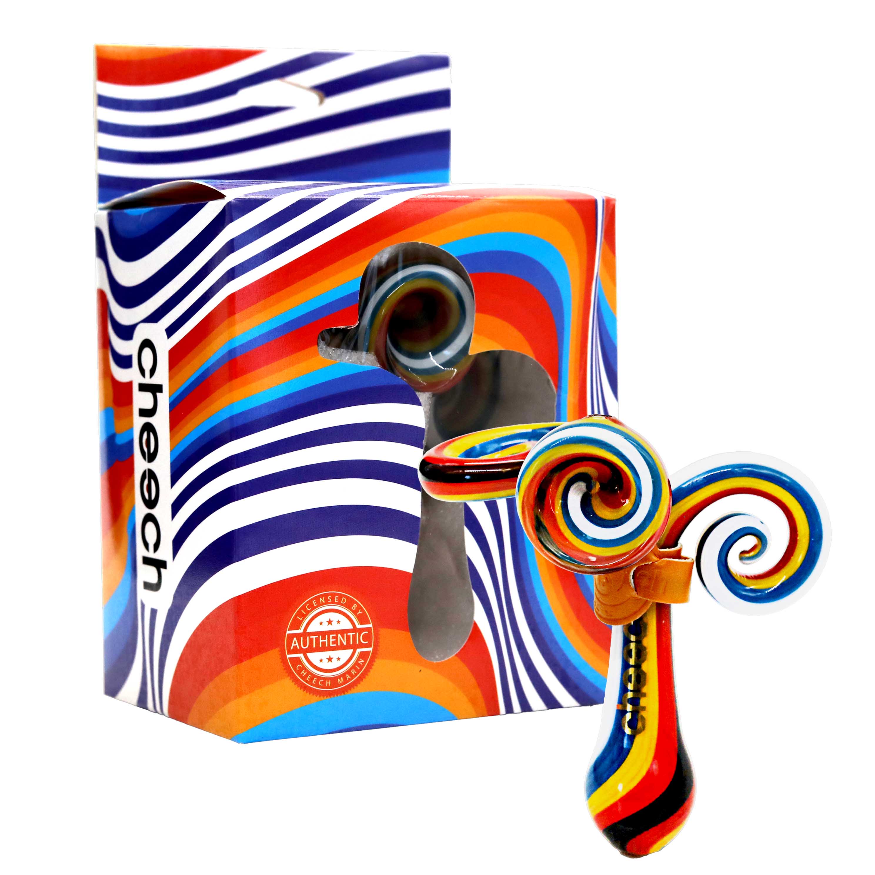 Cheech Rasta Color Pop And Lock Handpipe (CH-PIPE-213) | 5 Inch product image