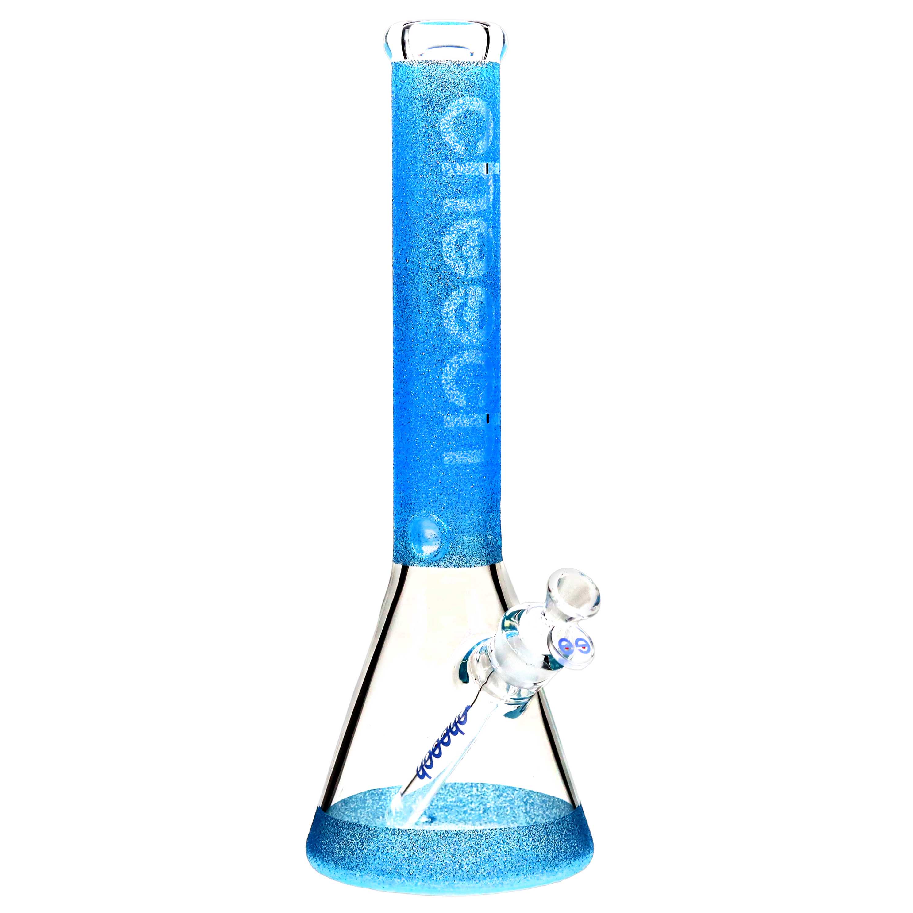 Cheech Sparkley Glittery Base And Top Beaker Waterpipe (CHE-135) | 18 inch | Assorted Colors product image