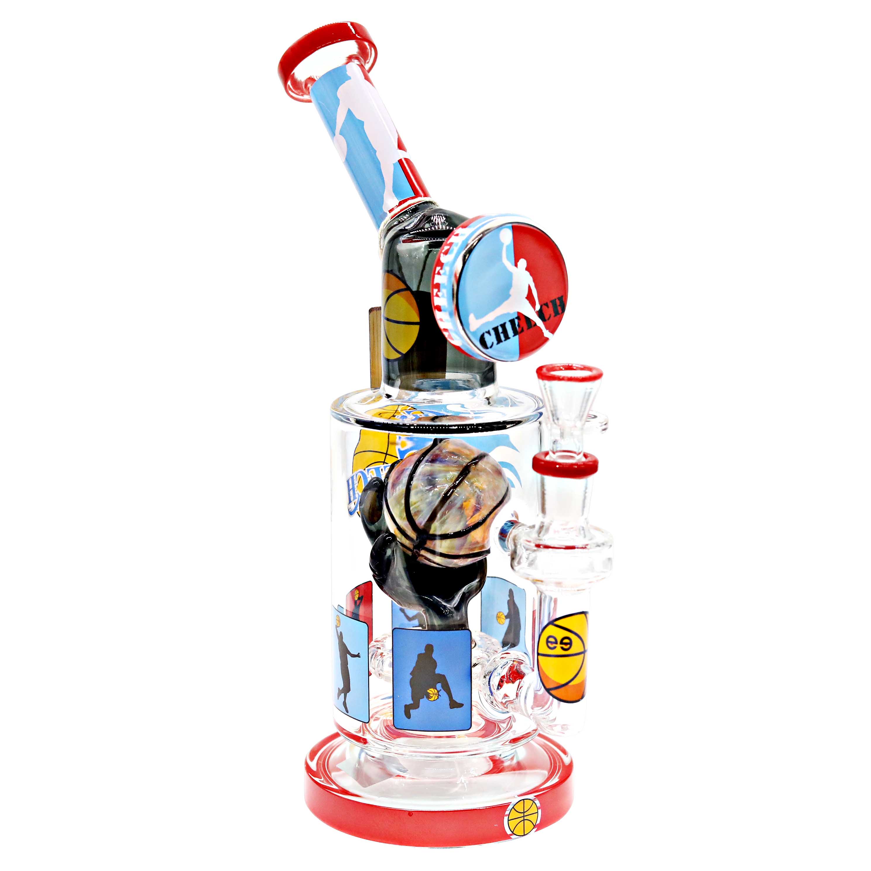 Cheech Dunked Out Basketball With Sports Themed Waterpipe (CHE-360) | 15 inches product image