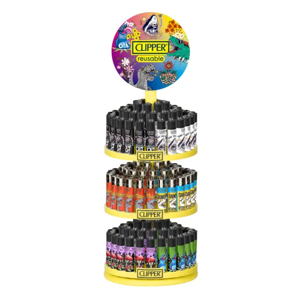 Clipper 3 Tier Carousel Lighter | 144 Count Display | Natural Days product image