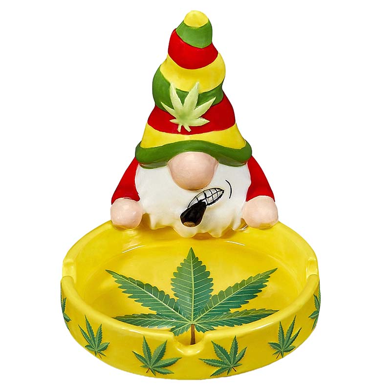 Gnome Ceramic Ashtray (82575) | 5 inch product image