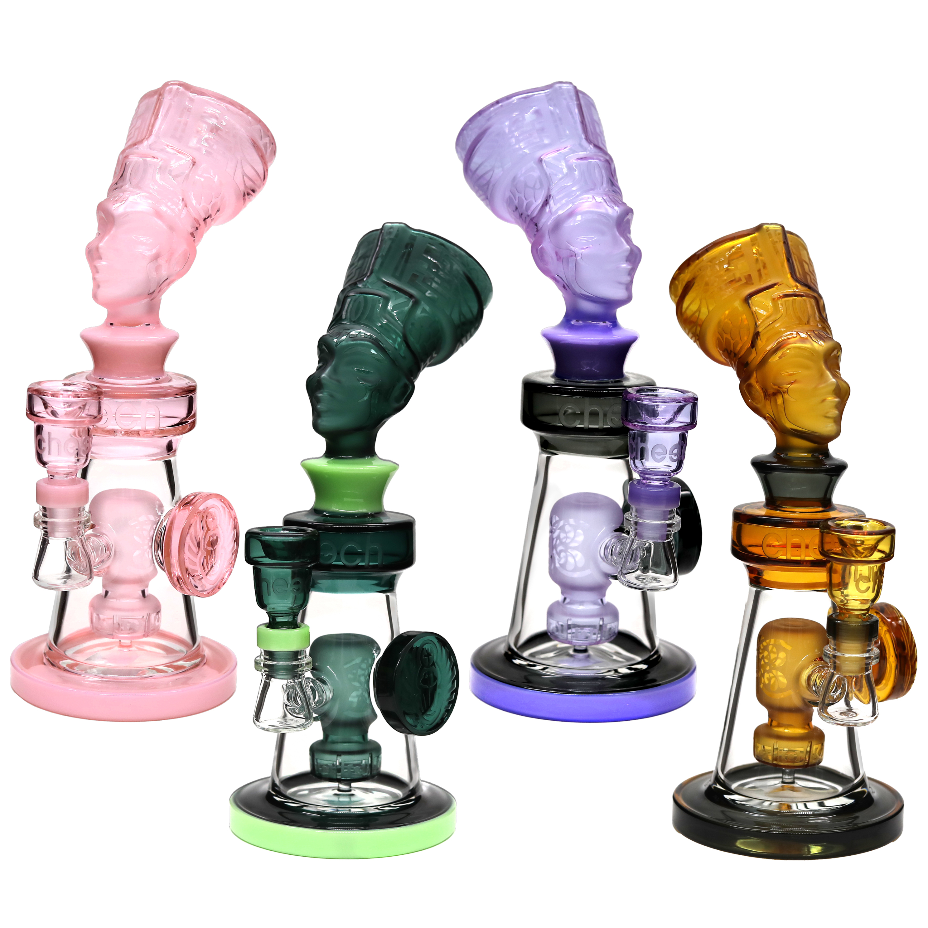 Cheech Hieroglyph Series Ramses Waterpipe (CHE-242) | 12 inch | Assorted Colors product image