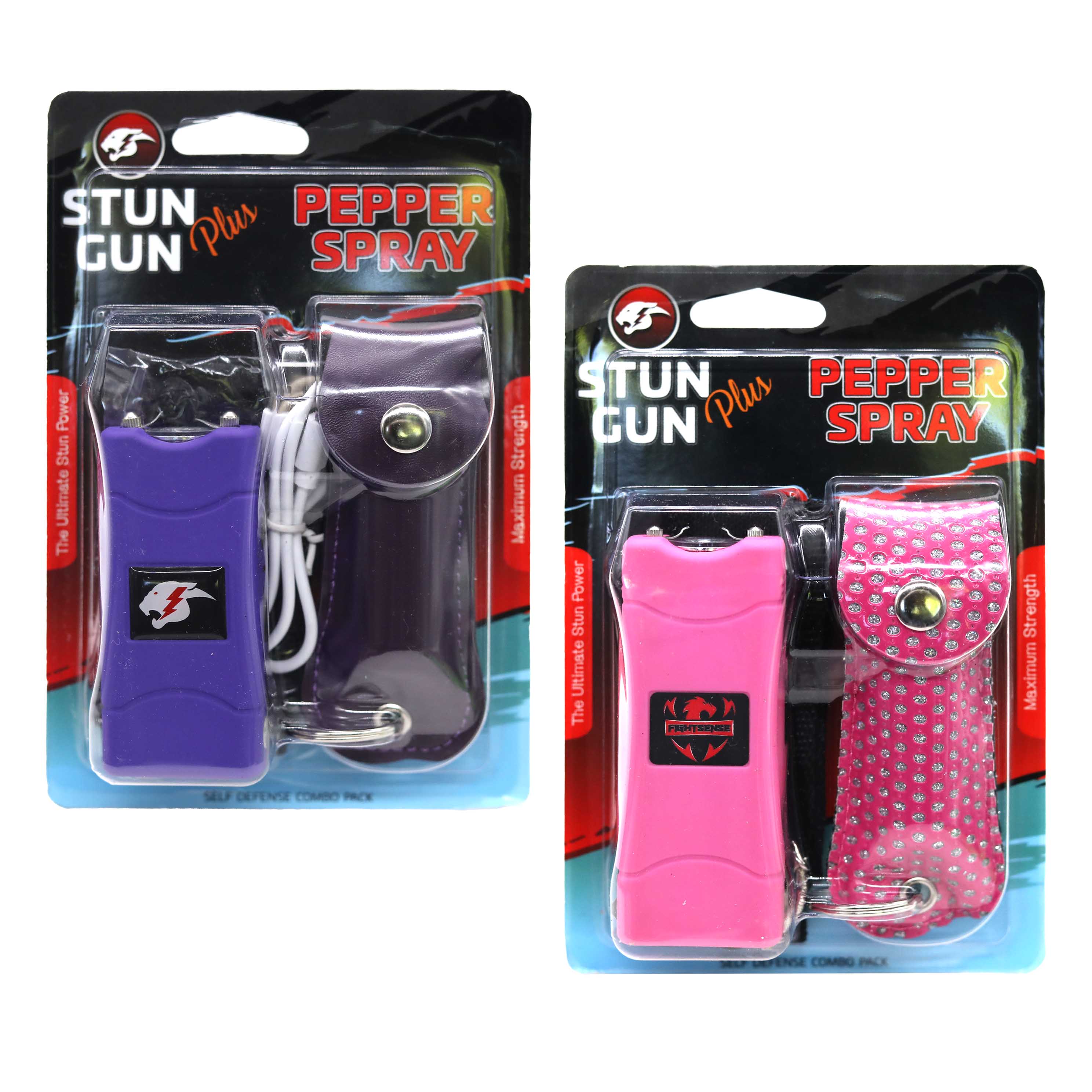 Stun Gun Plus Pepper Spray (CH13) | Assorted Colors product image