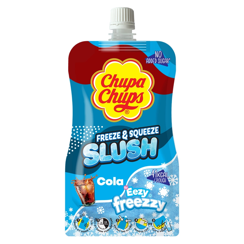 Chupa Chups Freeze & Squeeze Flavored Drink Pouch | 250ml | Cola product image