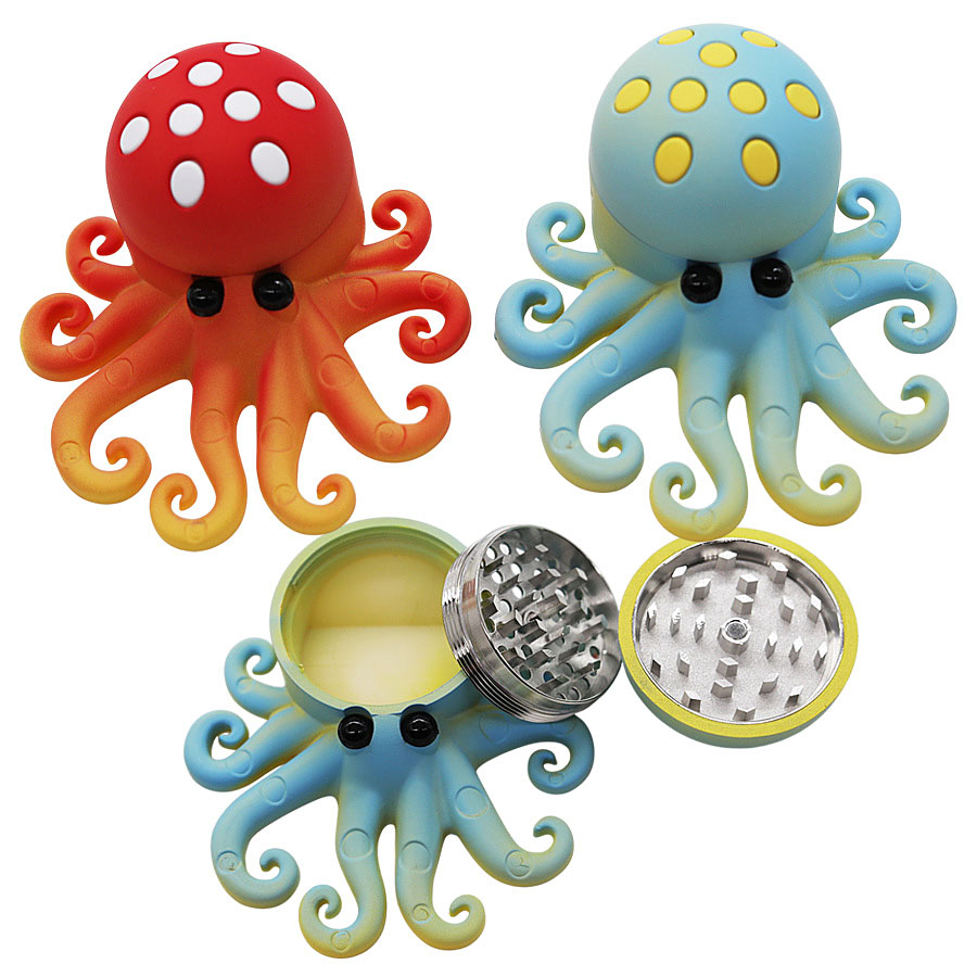 Clickit Octopus 2 Part Grinder | 50mm | MG-012 | Assorted Colors product image