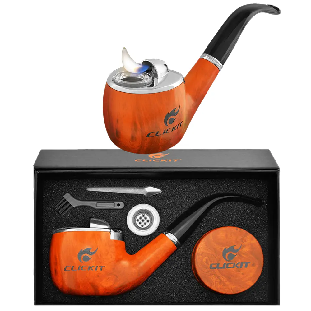 Clickit Pipe Lighter And Container Kit (GH-10900) | Assorted Colors product image