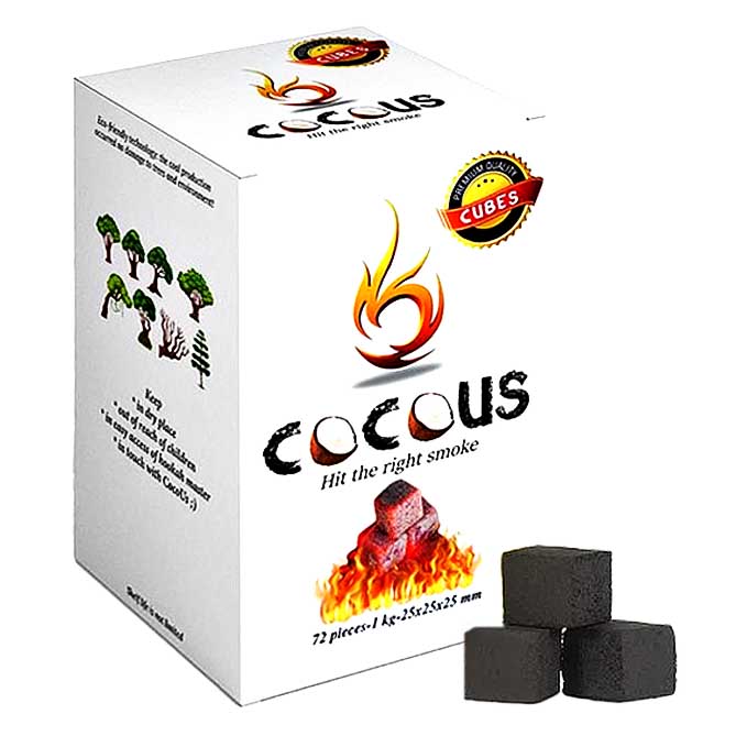 CocoUS Charcoal Cubes - 1kg | 72 Count product image