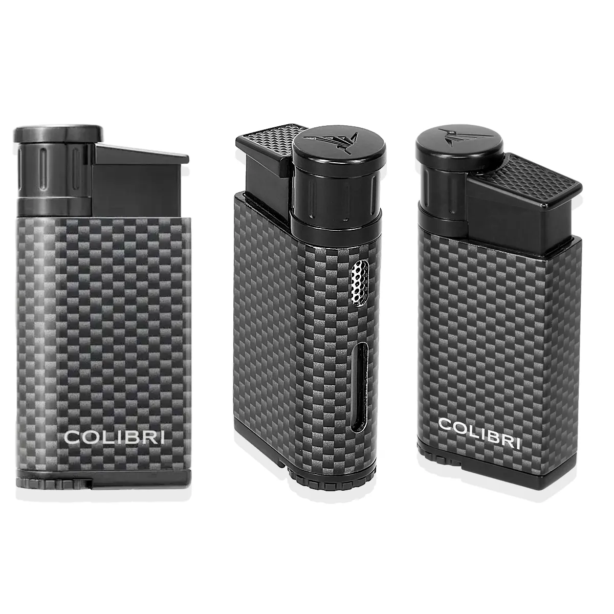 Colibri Evo Single Flame Lighters (LI520C30) | Black Carbon Fiber product image