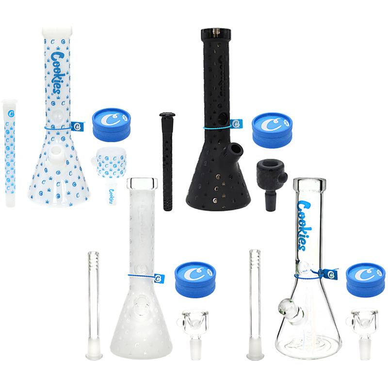 Cookies Original Clear Beaker Waterpipe (CKW-005) | 13 inches product image