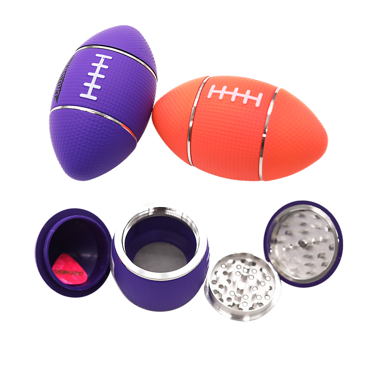 Crushers Football 3 Part Grinder (GR545) | Assorted Colors product image