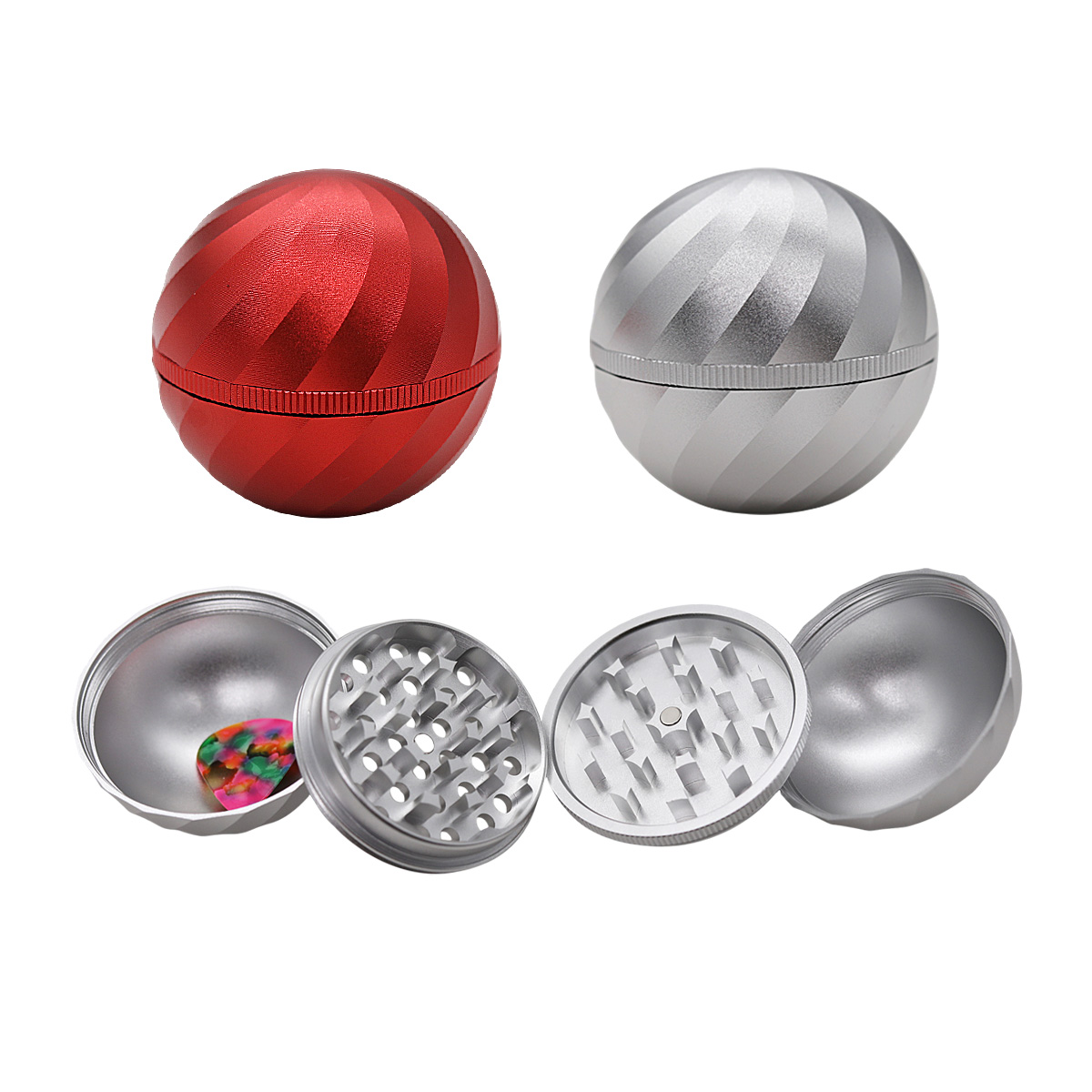 Crushers Golf Ball 2 Part Grinder (GR546) | Assorted Colors product image