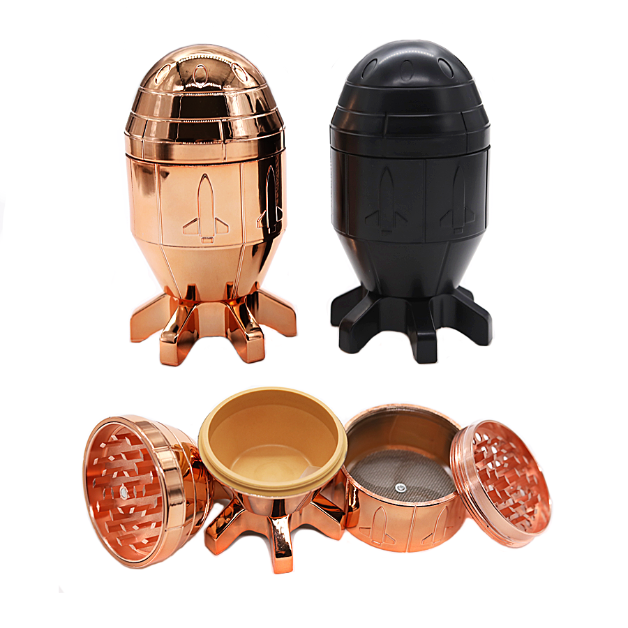 Crushers Nuke Shaped 3 Part Grinder | Meduim | (GR2002) | Assorted Colors product image