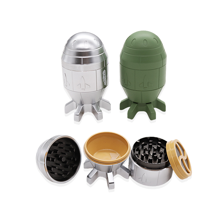 Crushers Nuke Shaped 3 Part Grinder | Small | (GR2004) | Assorted Colors product image