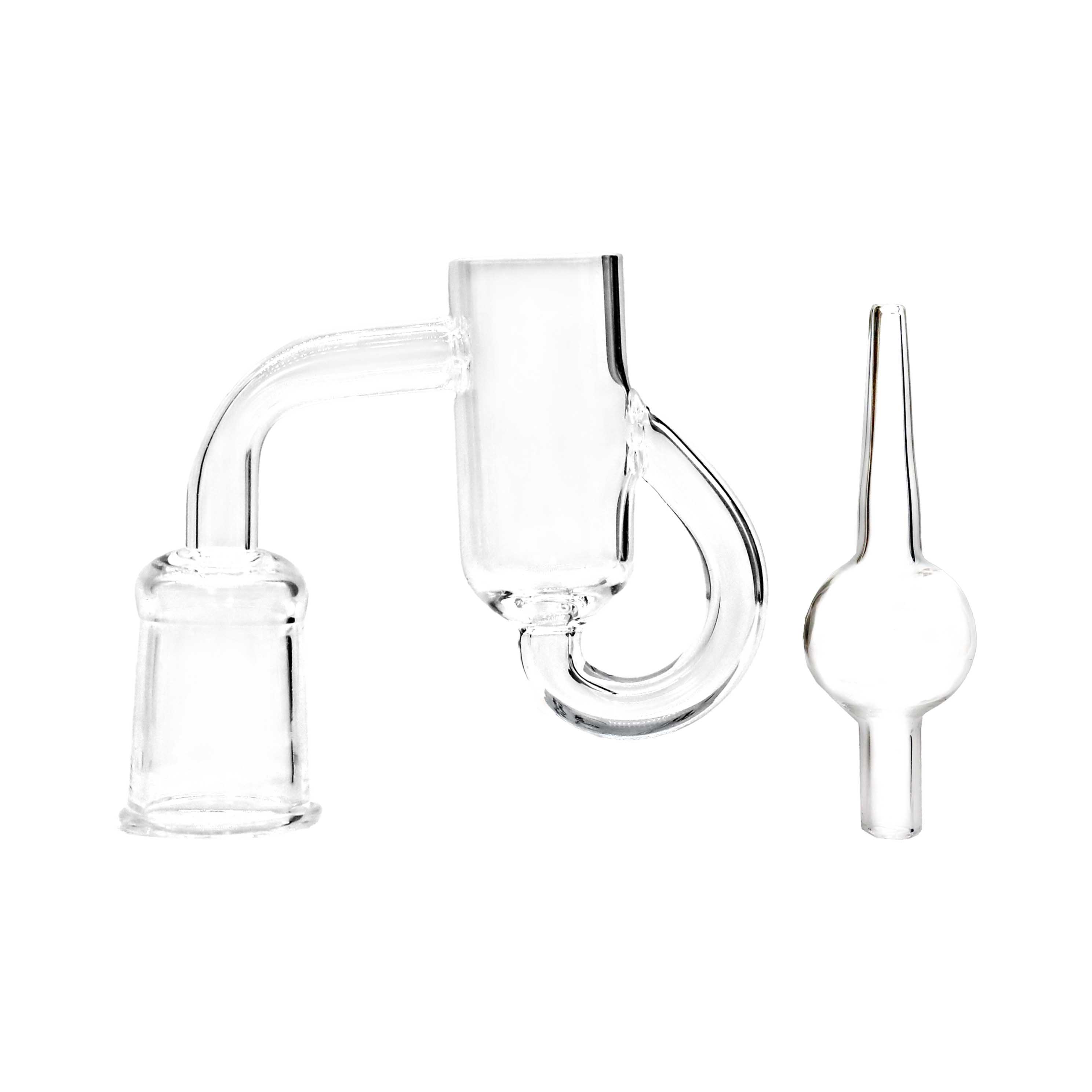 Clear Recycler Banger (DLQ-125-19) | 19mm | Female product image