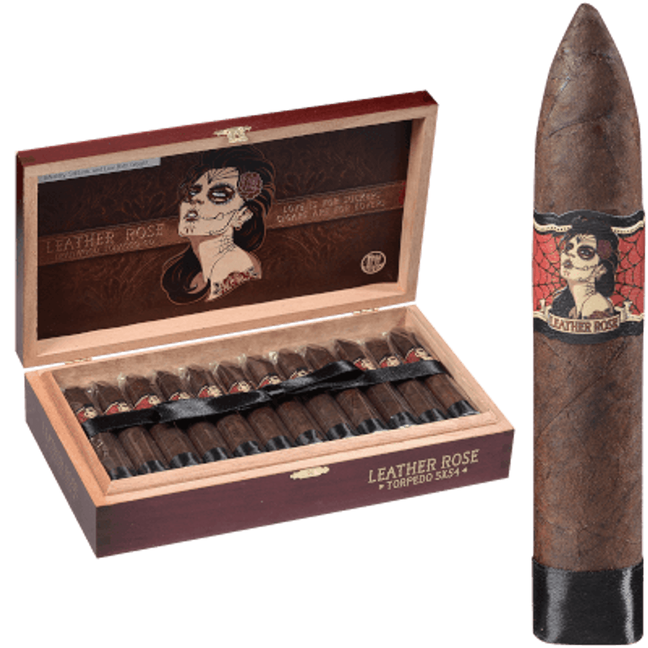 Deadwood Core Leather Rose Torpedo | 24 Count Display product image