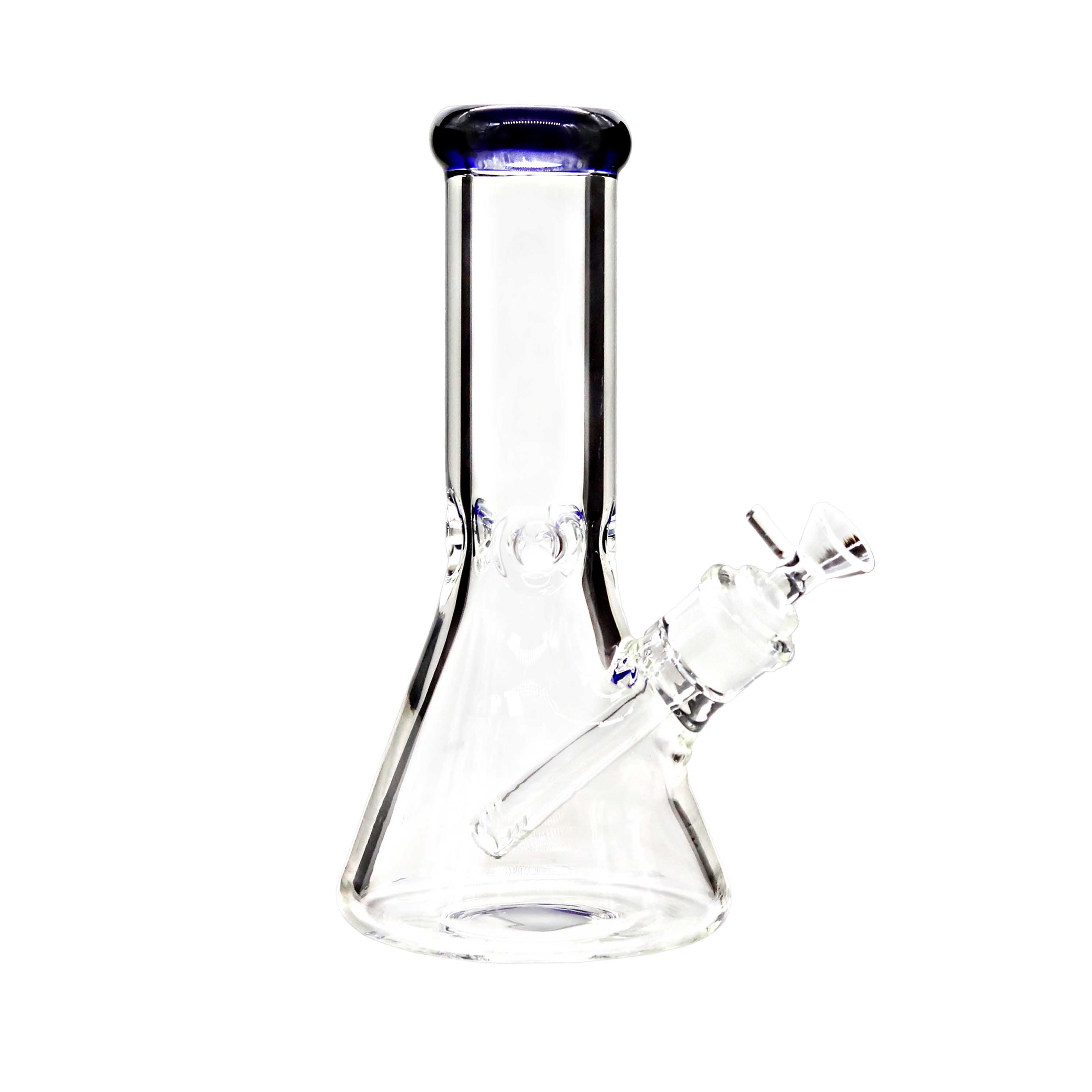 Slyme Top Ring Clear Heavy Beaker Waterpipe (DY-514/515) | 10 inch | Assorted Colors product image