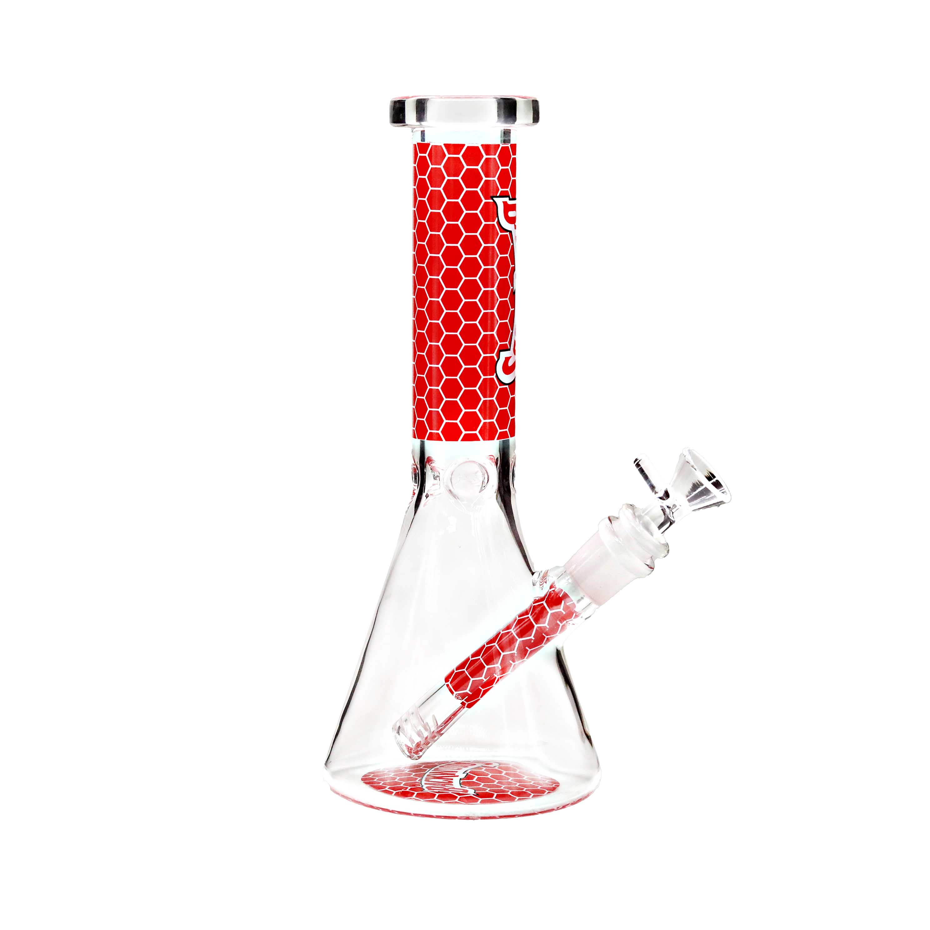 BW* Honeycomb Design Beaker Waterpipe (DY-656) | 10 inch | Assorted Colors product image