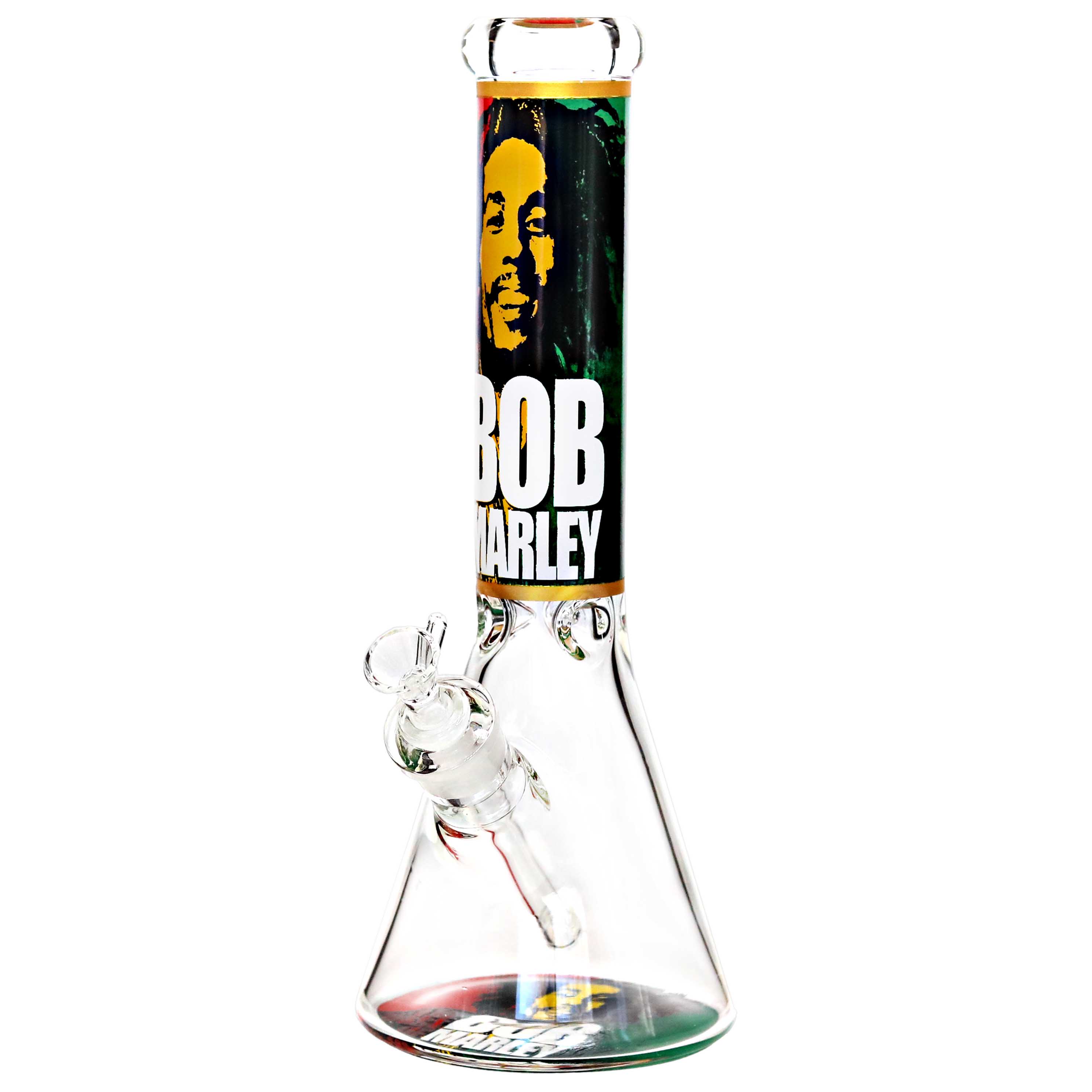 Bob Marley Photo Printed Design Beaker Waterpipe (DY-657) | 15 inch product image
