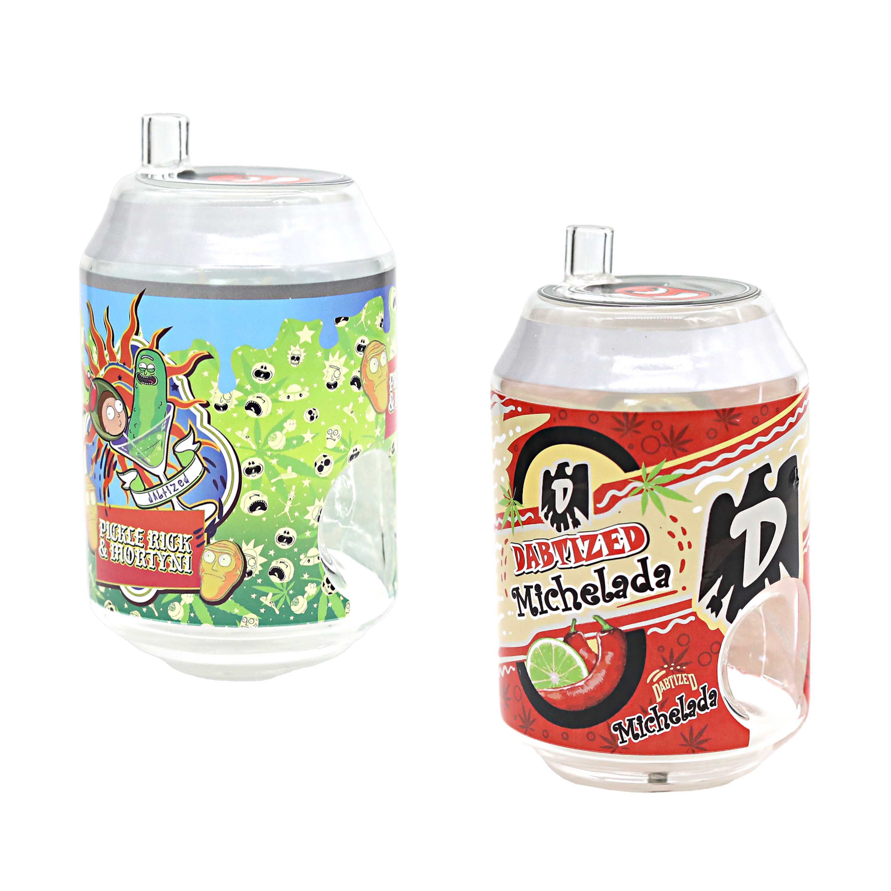 Dabtized Can A Pipe Glass Handpipe | 5 inch | Assorted Designs product image