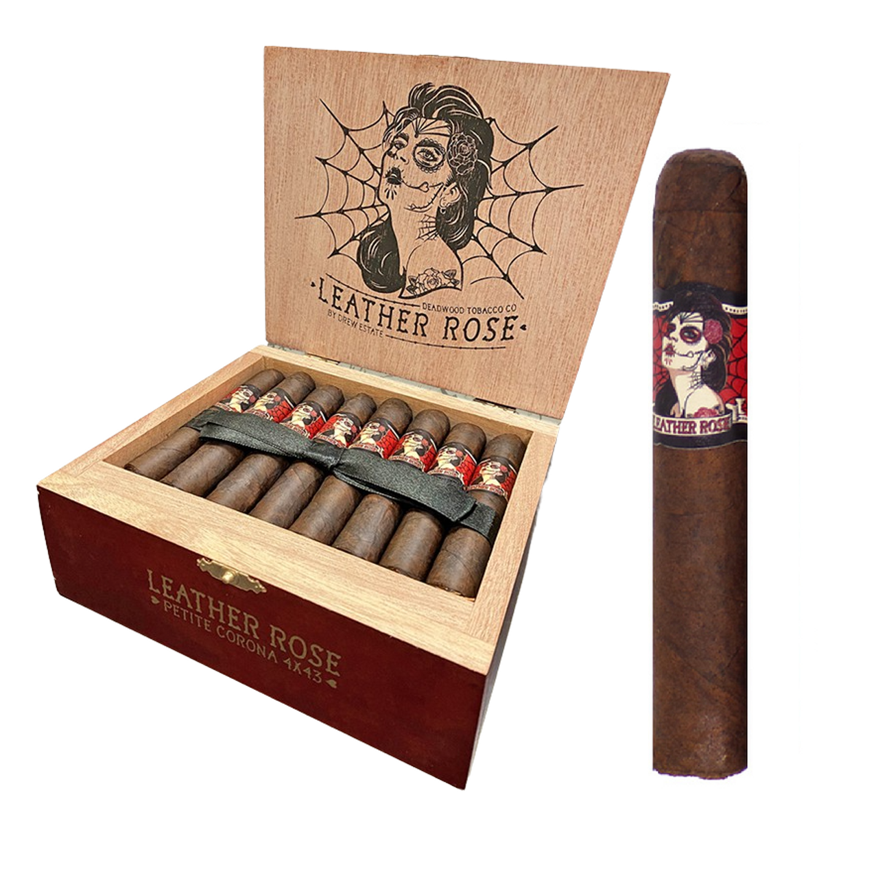 Deadwood Core Leather Rose Petit Corona | 24 Count Display product image