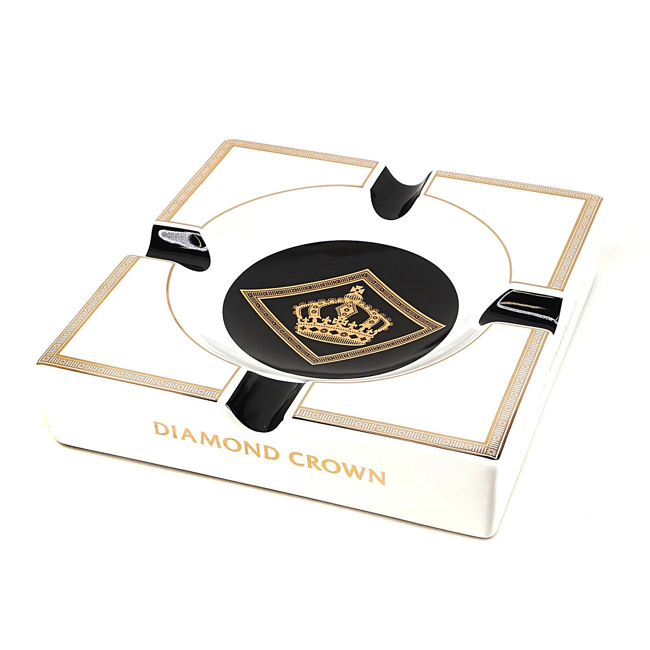 Diamond Crown Ashtray | Black & White product image