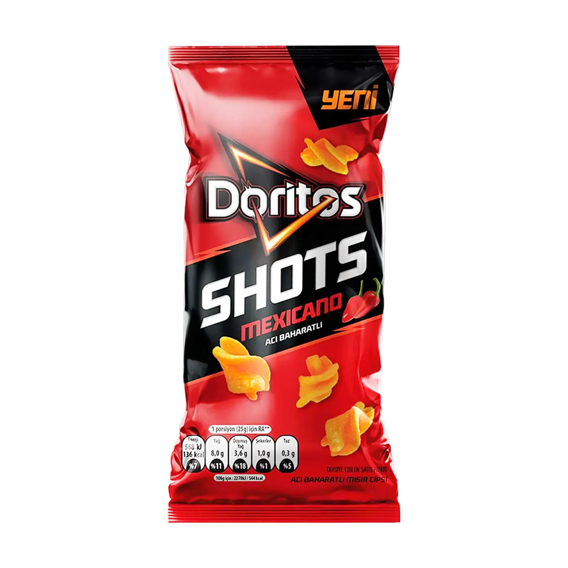 Doritos SHOTS | 216 Grams | Mexicano Spicy Corn Chips product image
