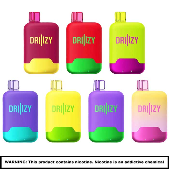 Driiizy Smoke X2 Dual Tank Rechargeable Disposables | 5% Nicotine | 15000 Puffs | 10 Count Display product image