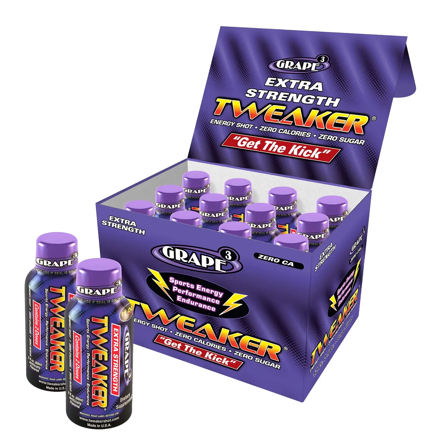 Tweaker Extra Strength Energy Shots | 60ml | 12 Count Display product image
