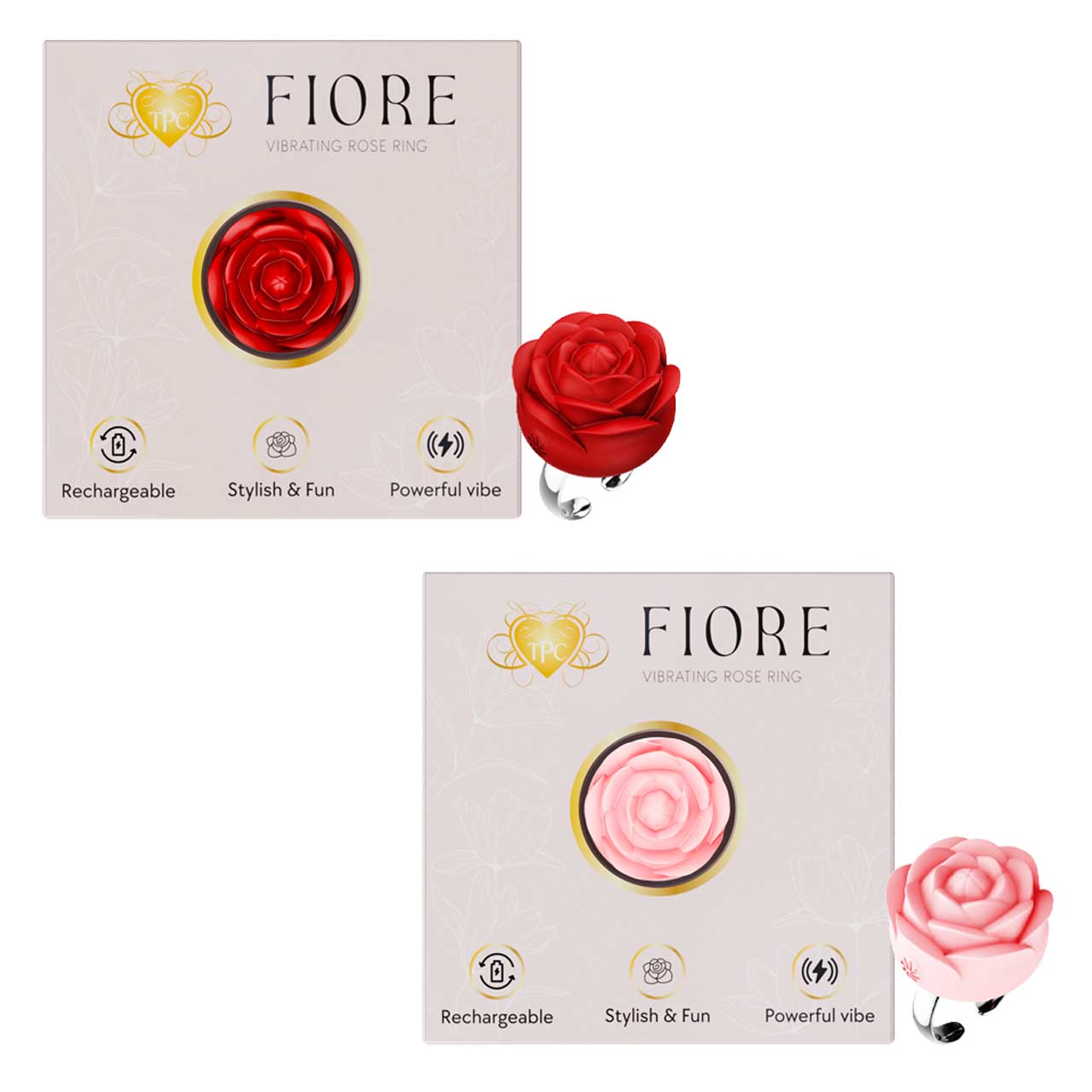 TPC FIORE Vibrating Rose Ring product image