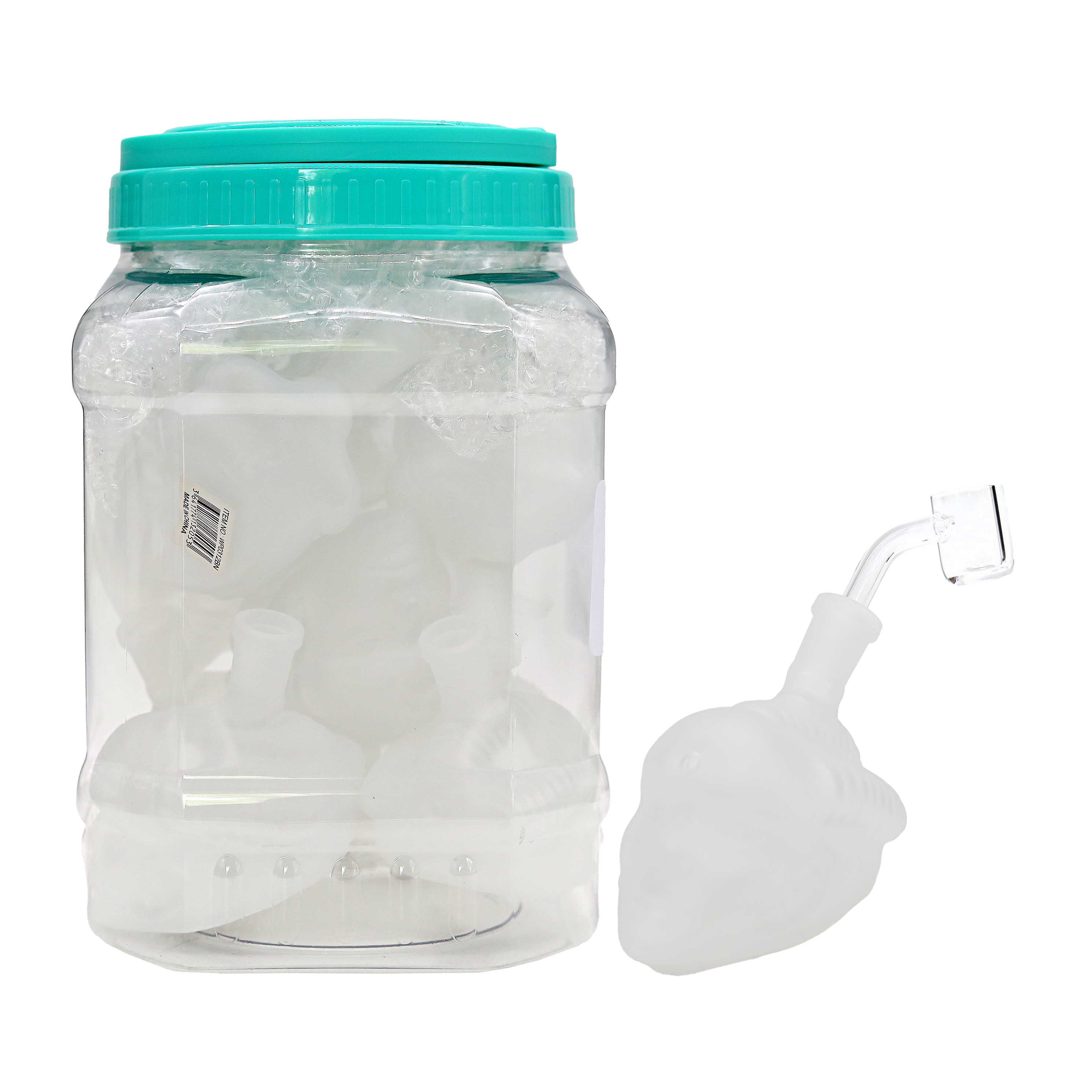 Frosted Look Egyptain Face Waterpipe With Banger (WP0312) | 5 inch | 10 Count Display product image