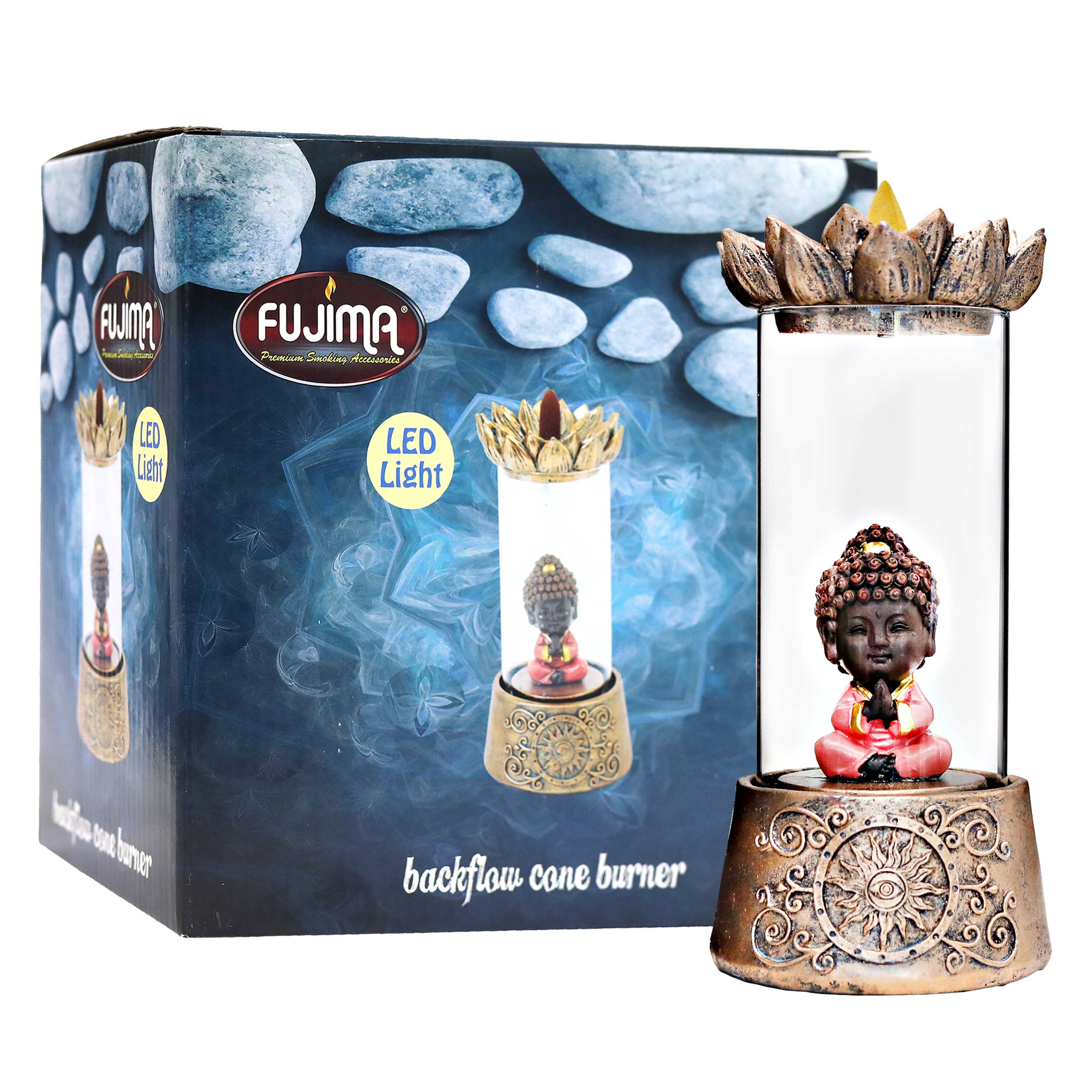 Fujima Baby Buddha Backflow LED Burner (IBC21) | 10 inch product image