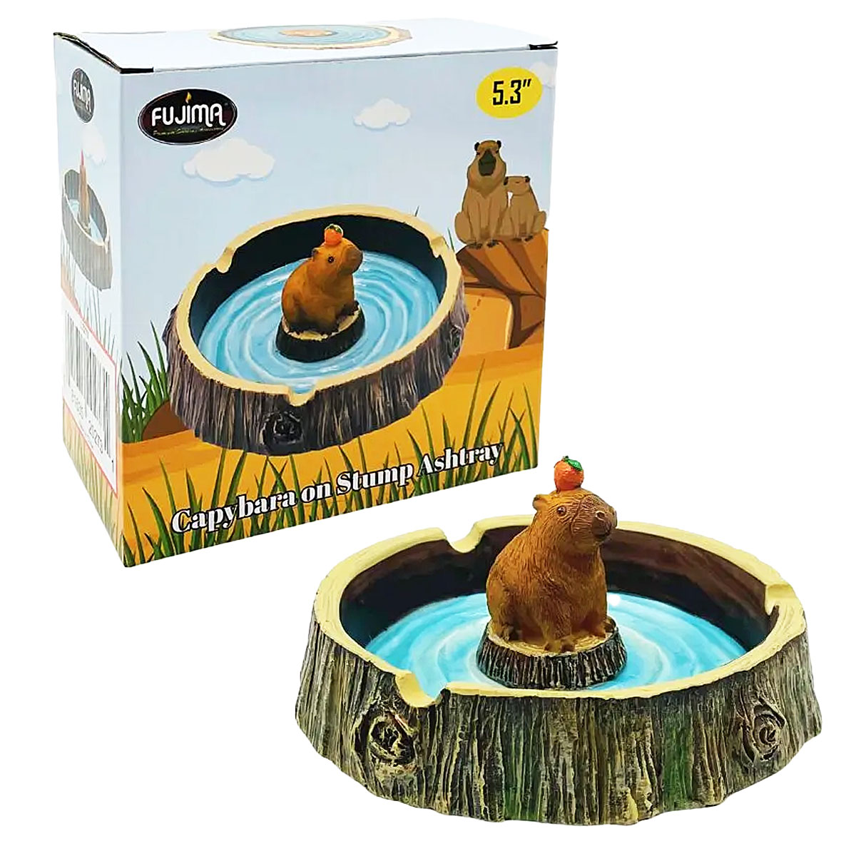 Fujima Capybara Stump Ashtray (LT273) | 5.3 inches product image