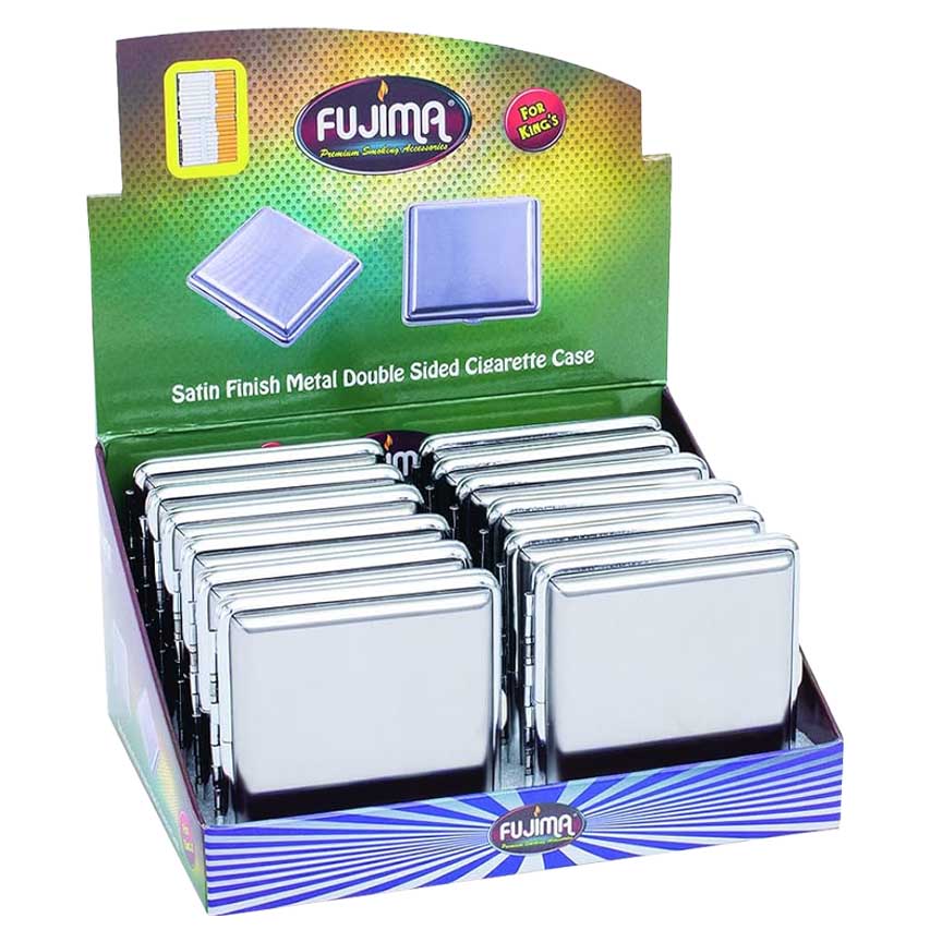 Fujima Double Sided Epoxcy Design Metal Cigrette Stash Tray (CMC49) | 12 Count Display product image
