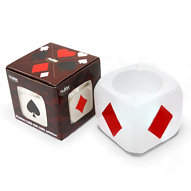 Fujima Playing Card Suits Cube Ashtray (LT429) | 4 inches product image