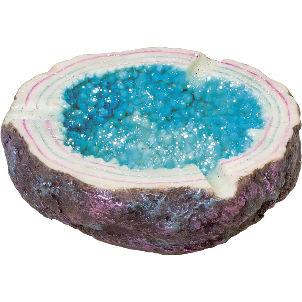 Fujima Blue Glitter Polystone Ashtray (LT203) | 4.5 inch product image