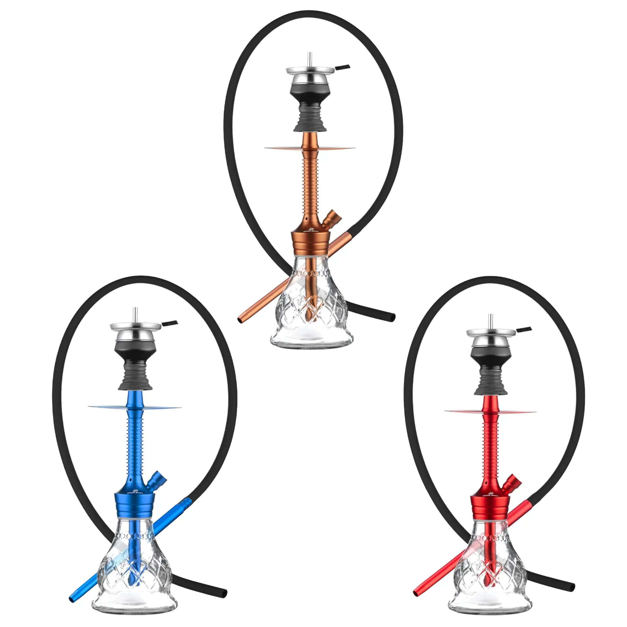 Golden Desert One Hose Hookah (GDS004) | 25inch | Assorted Colors product image