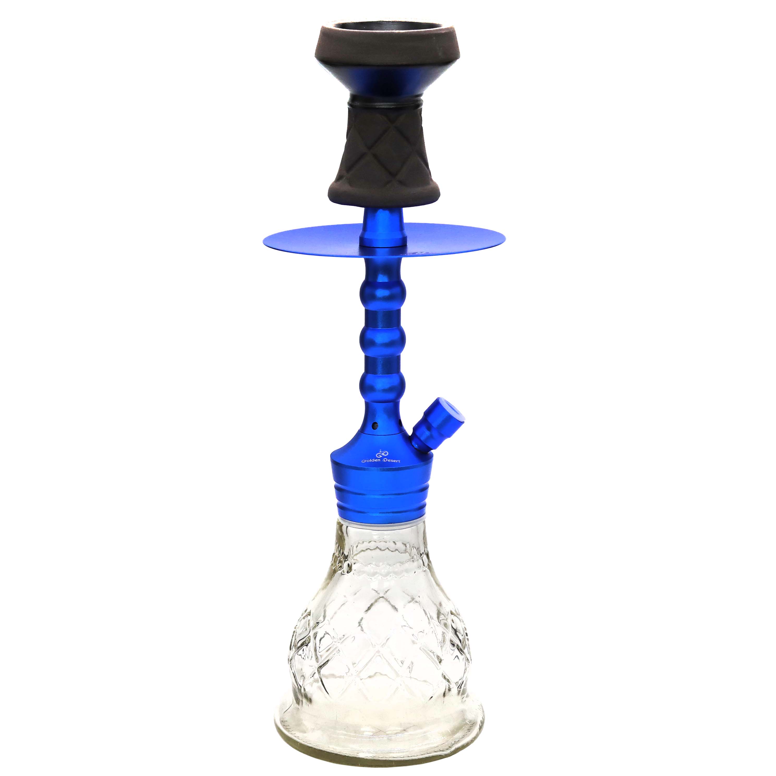 Golden Desert Lamp Shaped One Hose Hookah (GDS 003/004/005) | 12 inch | Assorted Colors product image
