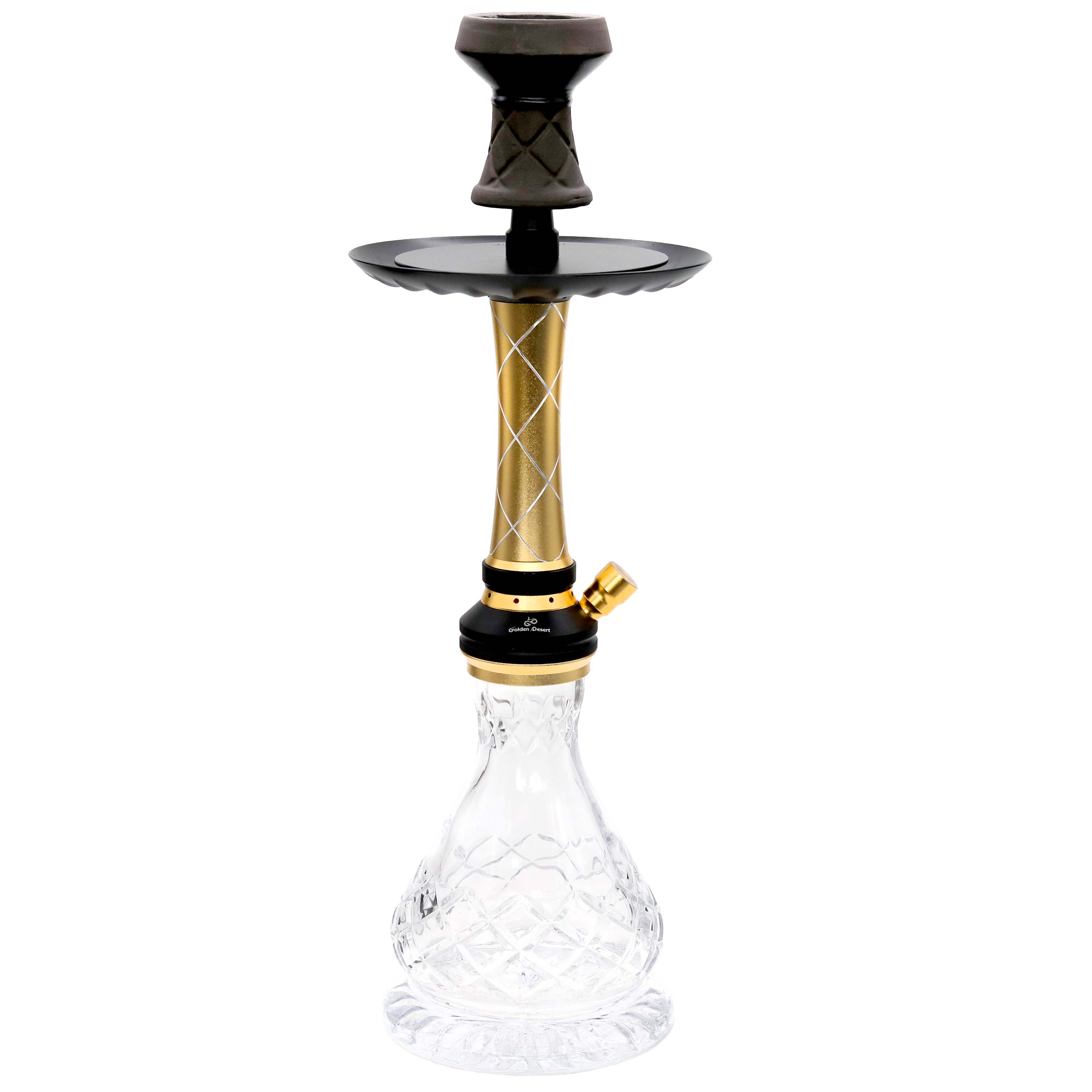 Golden Desert Lantern Shaped One Hose Hookah (GDS006) | 16 inch | Assorted Colors product image