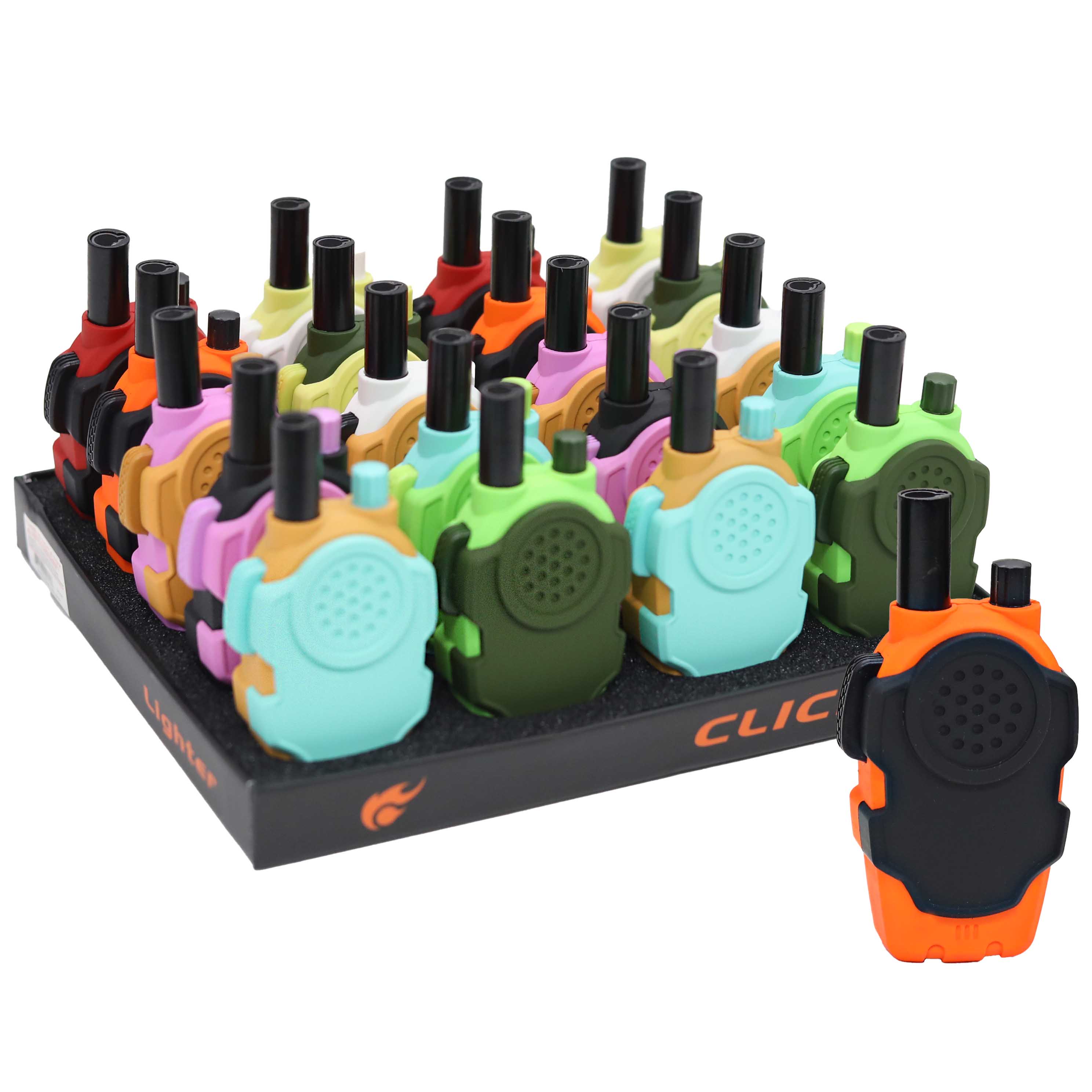 Clickit Walkie Talkie Torch Lighters (GH-5270) | 20 Count Display - image 2 of 2
