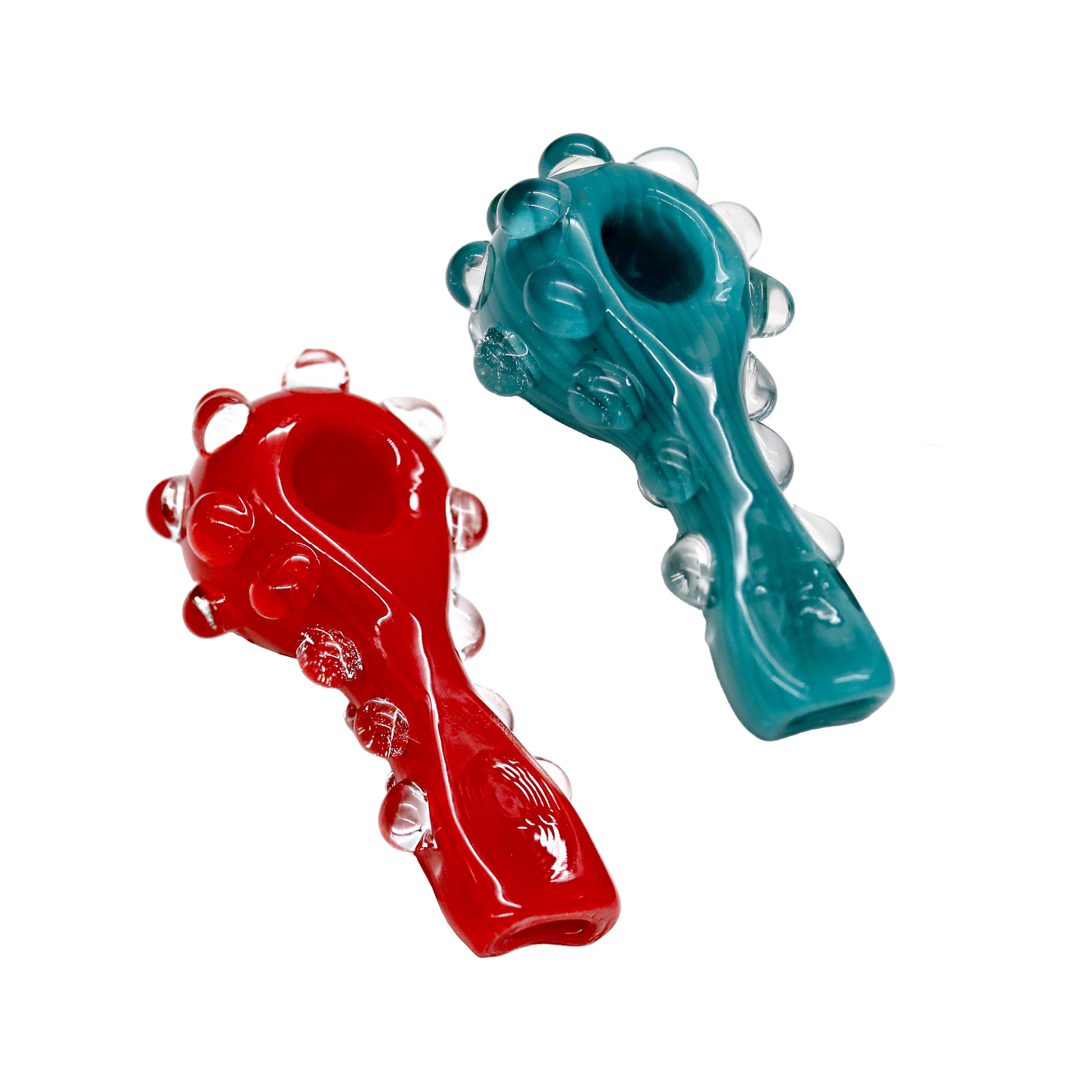 Cignature Slyme Marble Dotted Fish Tail Handpipe (GHP1061) | 4 inch | Assorted Colors product image