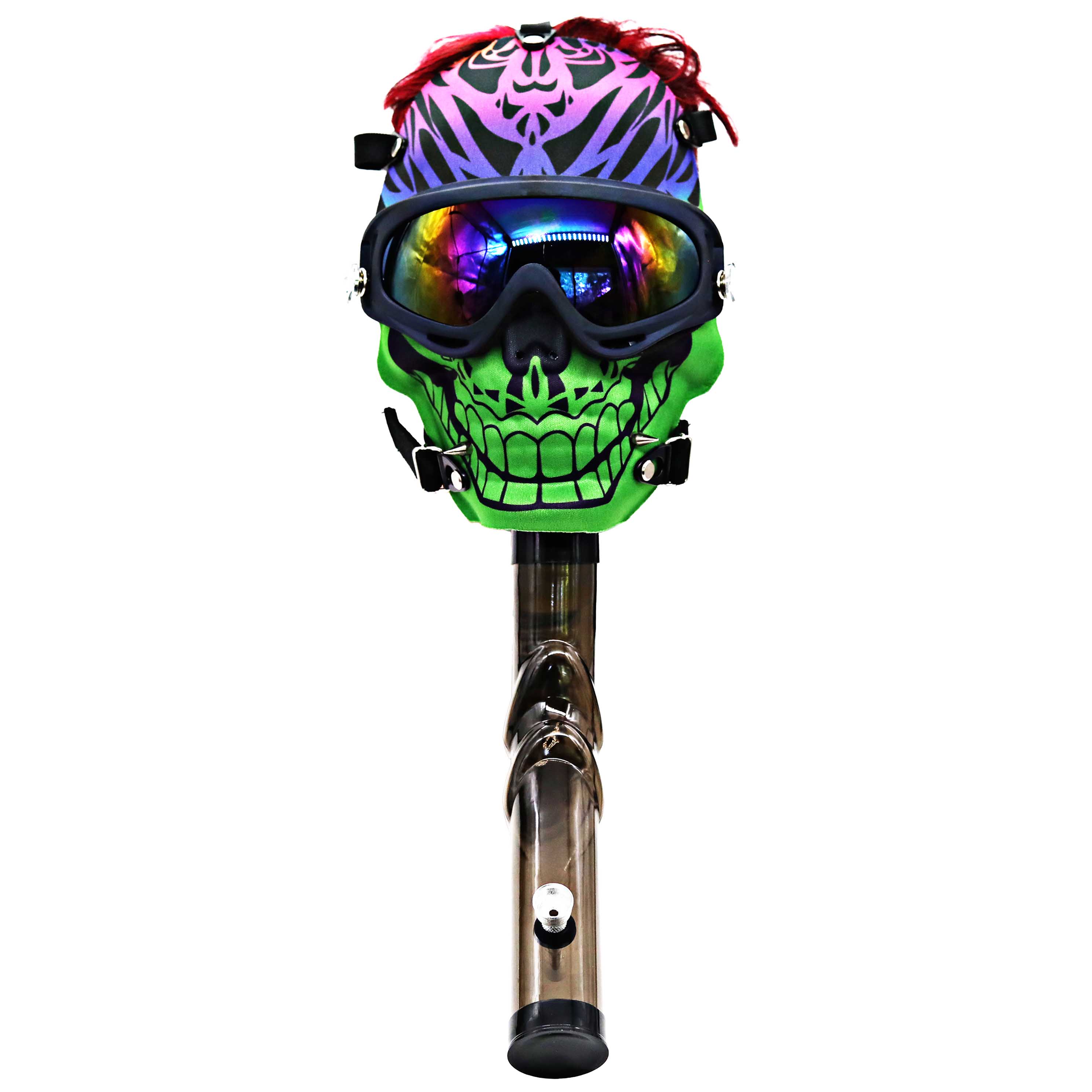 IDGAF Mixed Designs Gas Masks with Acrylic Pipe (GM201) | Assorted Colors product image