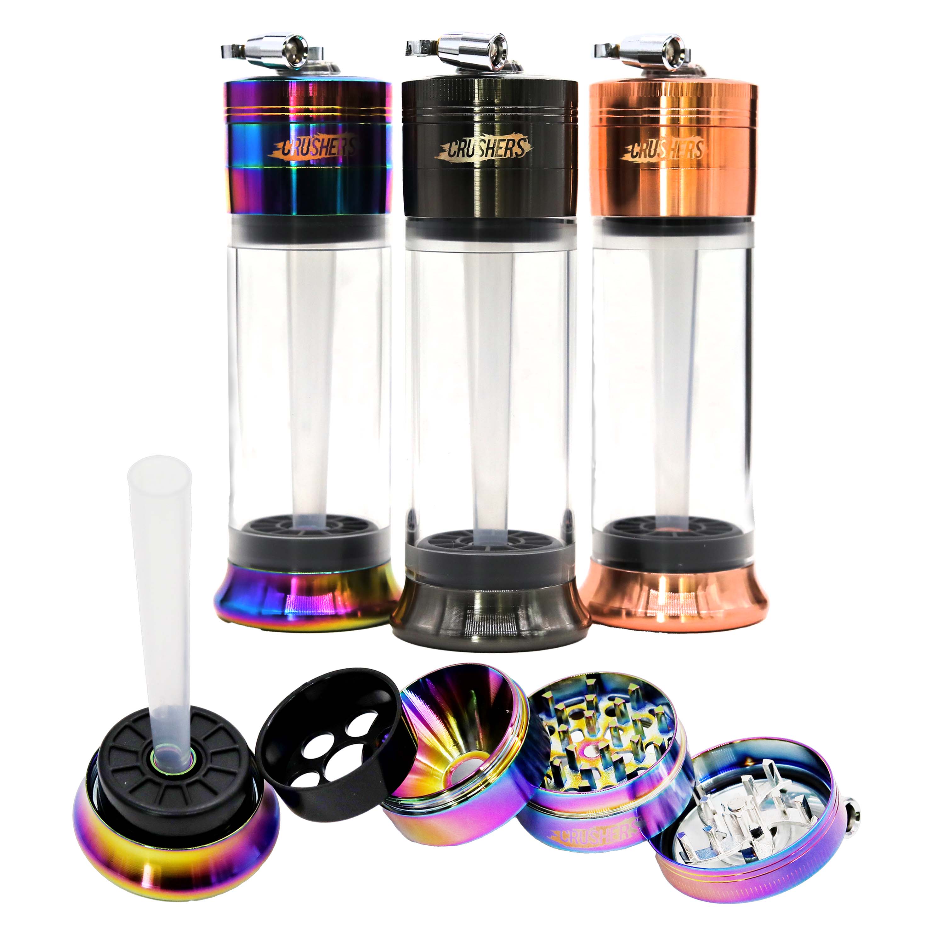 Crushers Crank Top 4 Part Tall Aluminium Grinder (GR1608) | 50mm product image