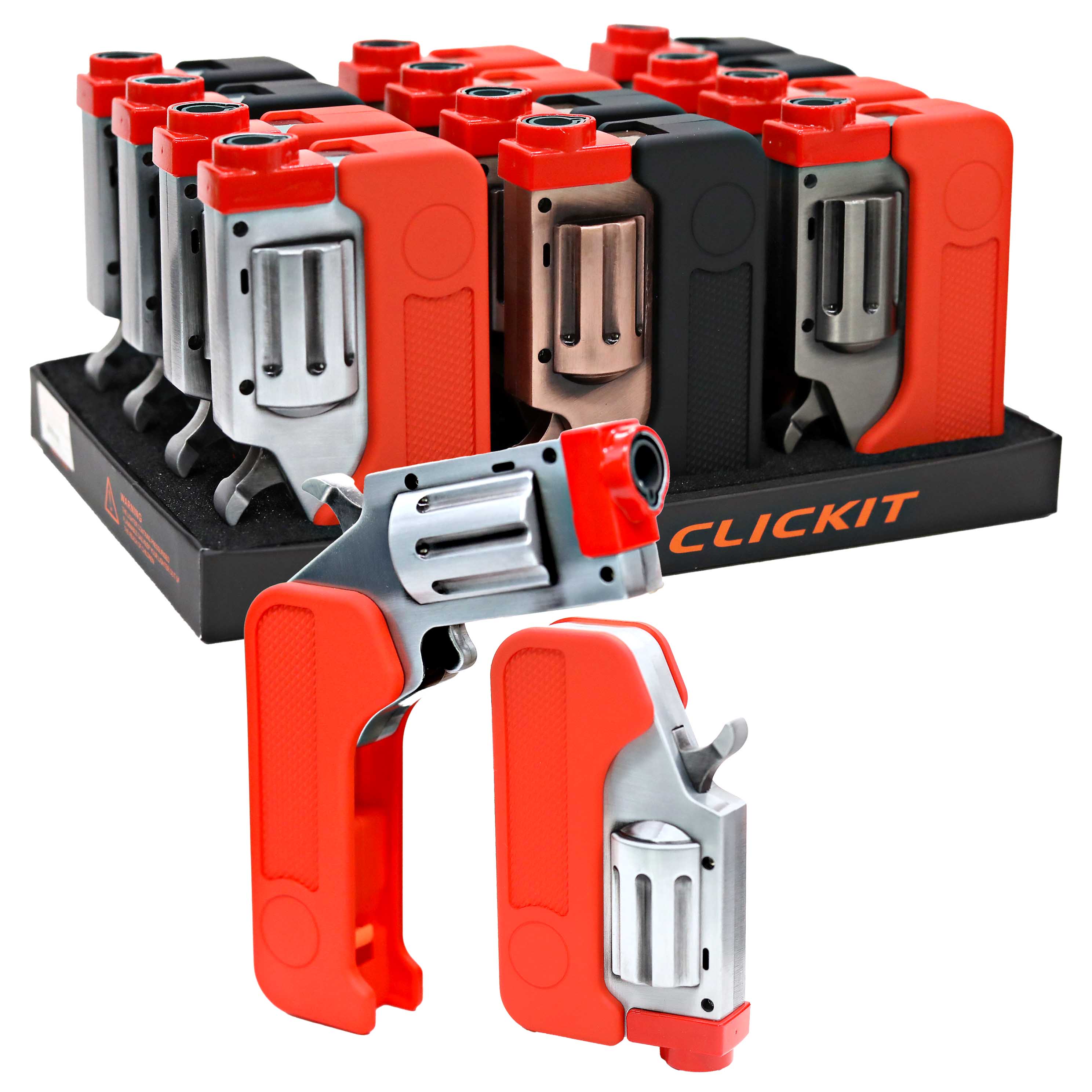 Clickit Switch Gun Torch Lighters (GT-040) | 12 Count Display - image 2 of 2