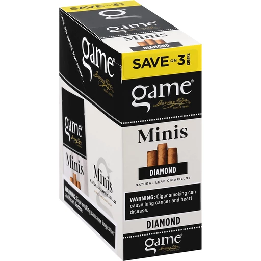 Game Rolled Cigars (3 For $1.29) | Mini | 3 Pack | 15 Count Display product image