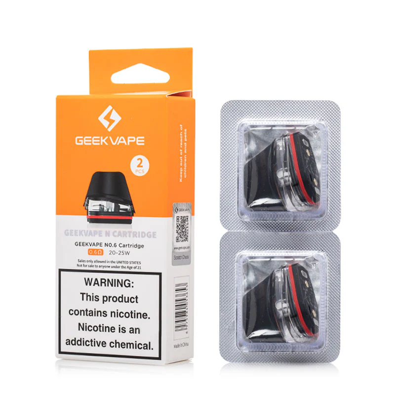 Geekvape N Replacement Cartridge | 2 Pack | N0.6ohm product image