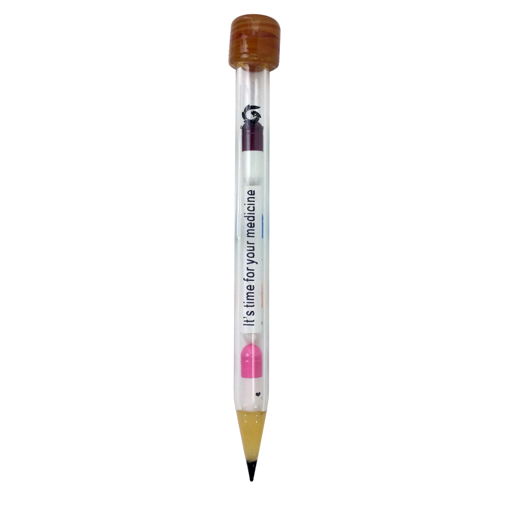 Glass House Pencil with Pills Glass Dabber (GD-81) | 3 Pack product image