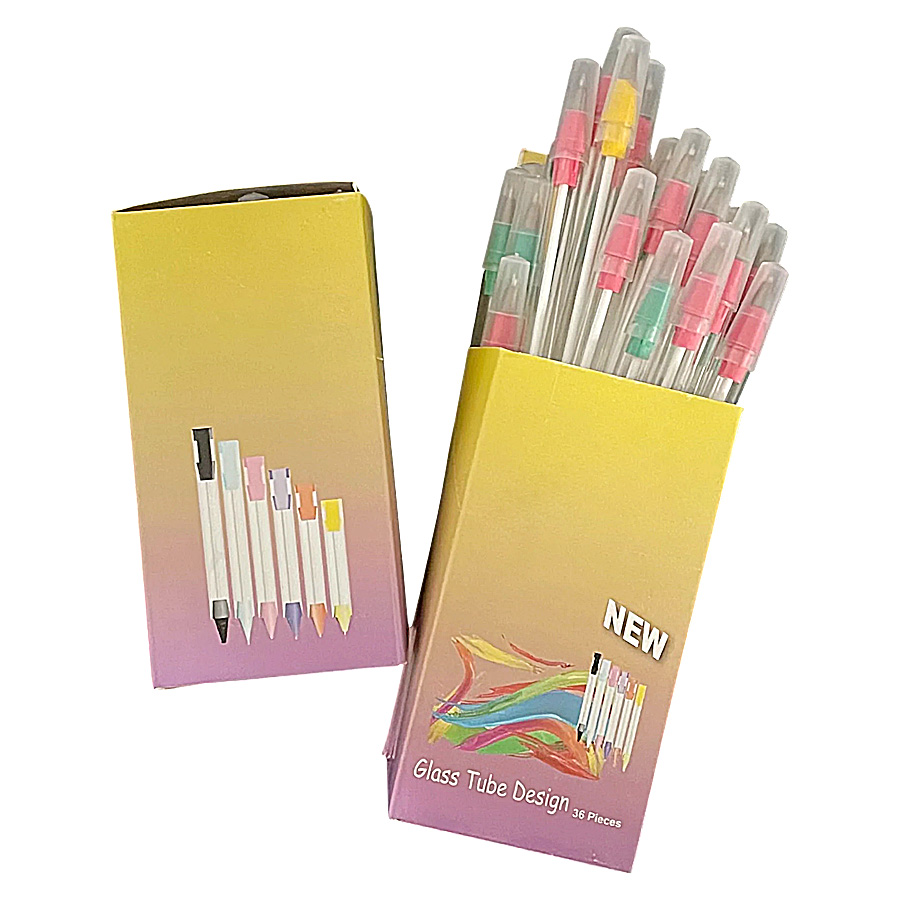Glass Tube Design Pen | 36 Count Display product image