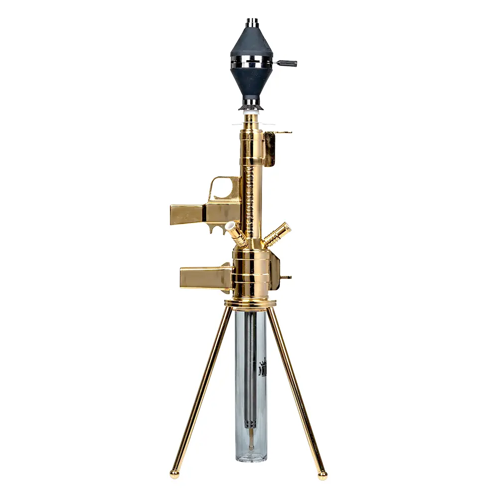 MOB RPG Bazhookah One Hose Hookah | 32 inch | Gold product image