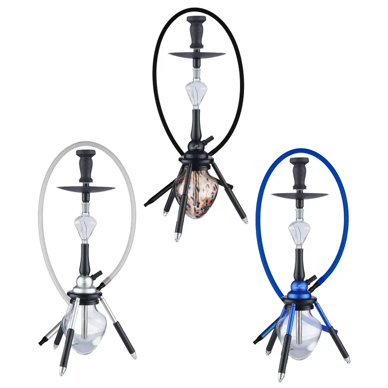 Golden Desert APOLLO One Hose Hookah | 16 inch | Assorted Colors product image